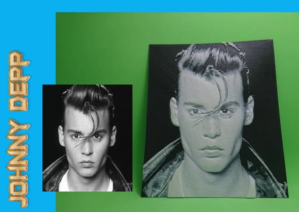Dibujo Johnny Depp — modelo 3D