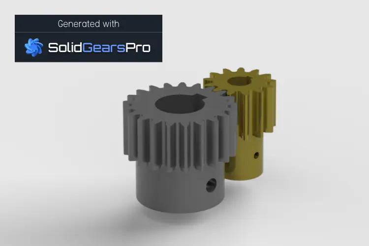Spur Gear Set — modelo 3D