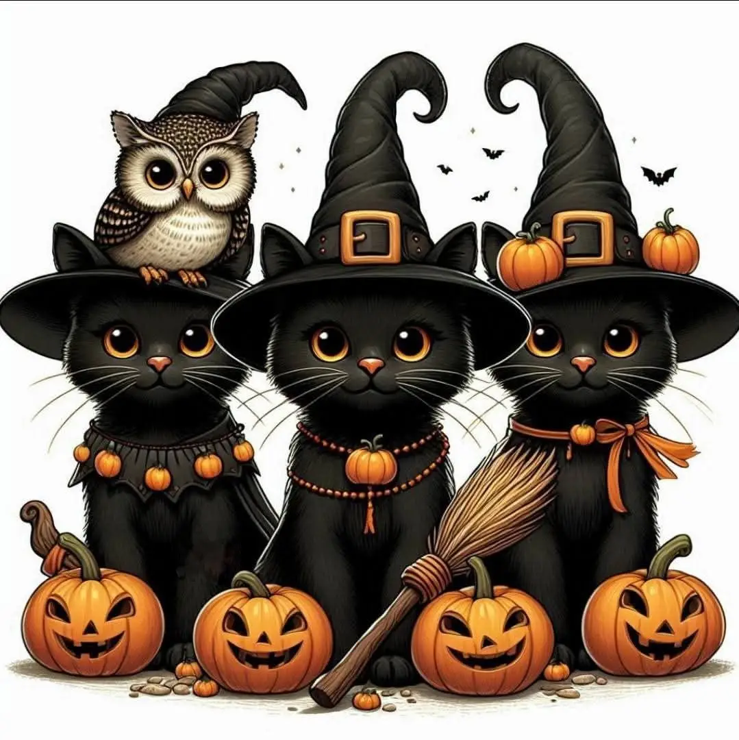Halloween cats — modelo 3D