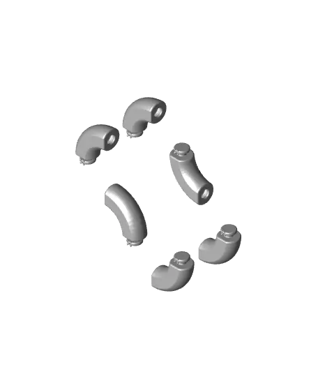 Dual Colour Twisty Tubes — modelo 3D