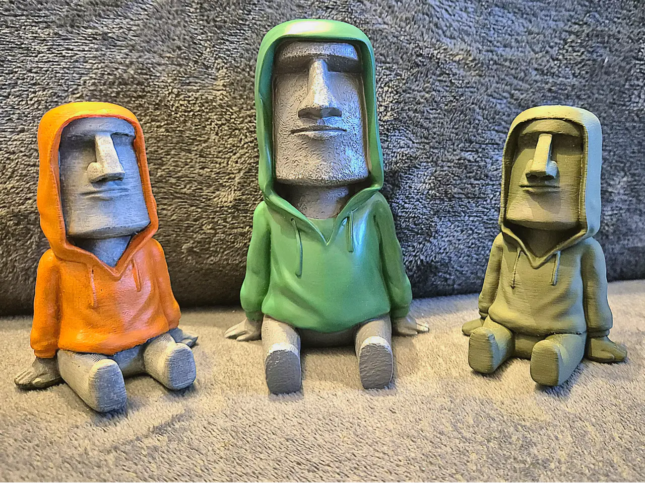 Moai in Hoodie — modelo 3D