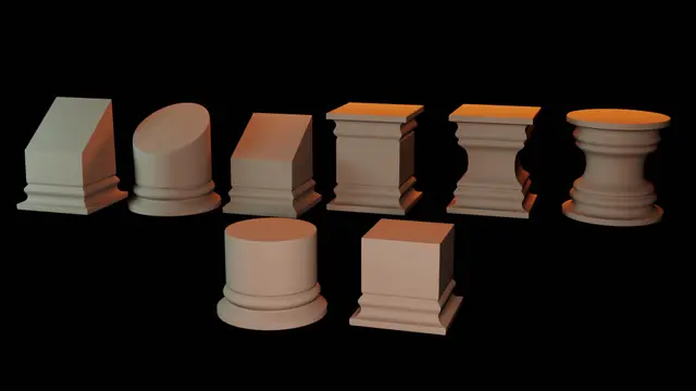 Display plinths — modelo 3D