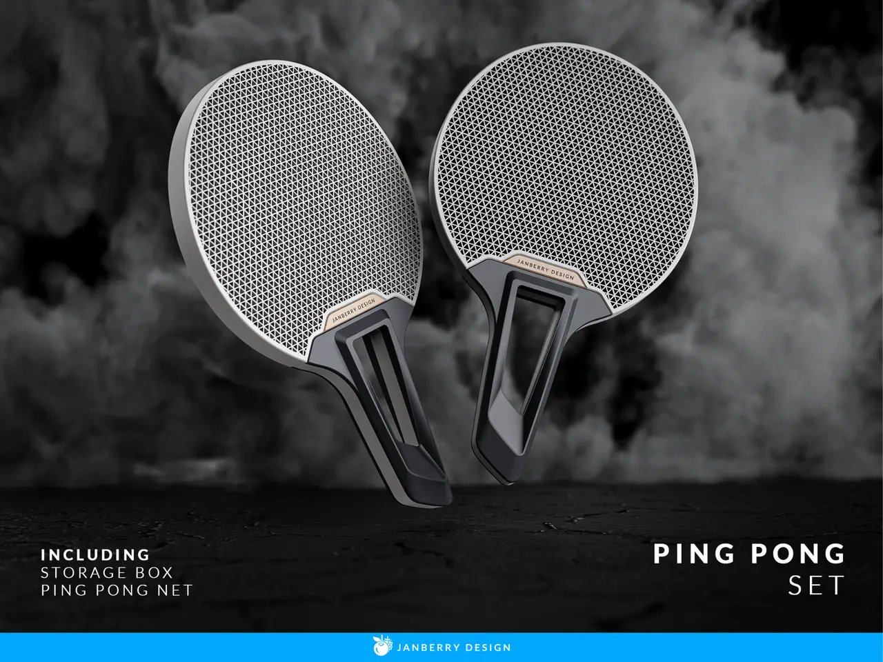 Ping Pong Set - Fun, Stylish, and Customizable — modelo 3D