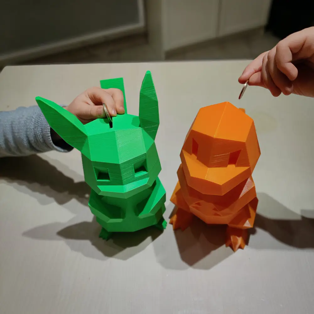 Low Poly Pokemon Piggy Bank (Flowalistik design) — modelo 3D