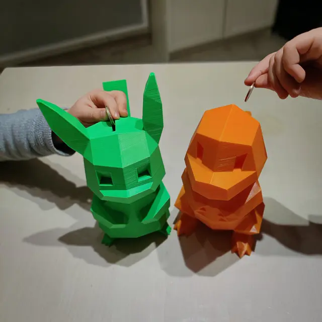 Low Poly Pokemon Piggy Bank (Flowalistik design) — modelo 3D