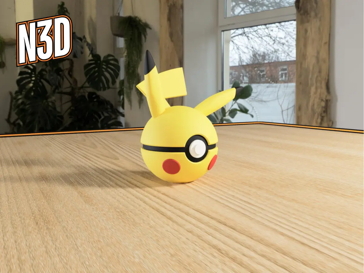 #0025 - Pikachu Ball — modelo 3D