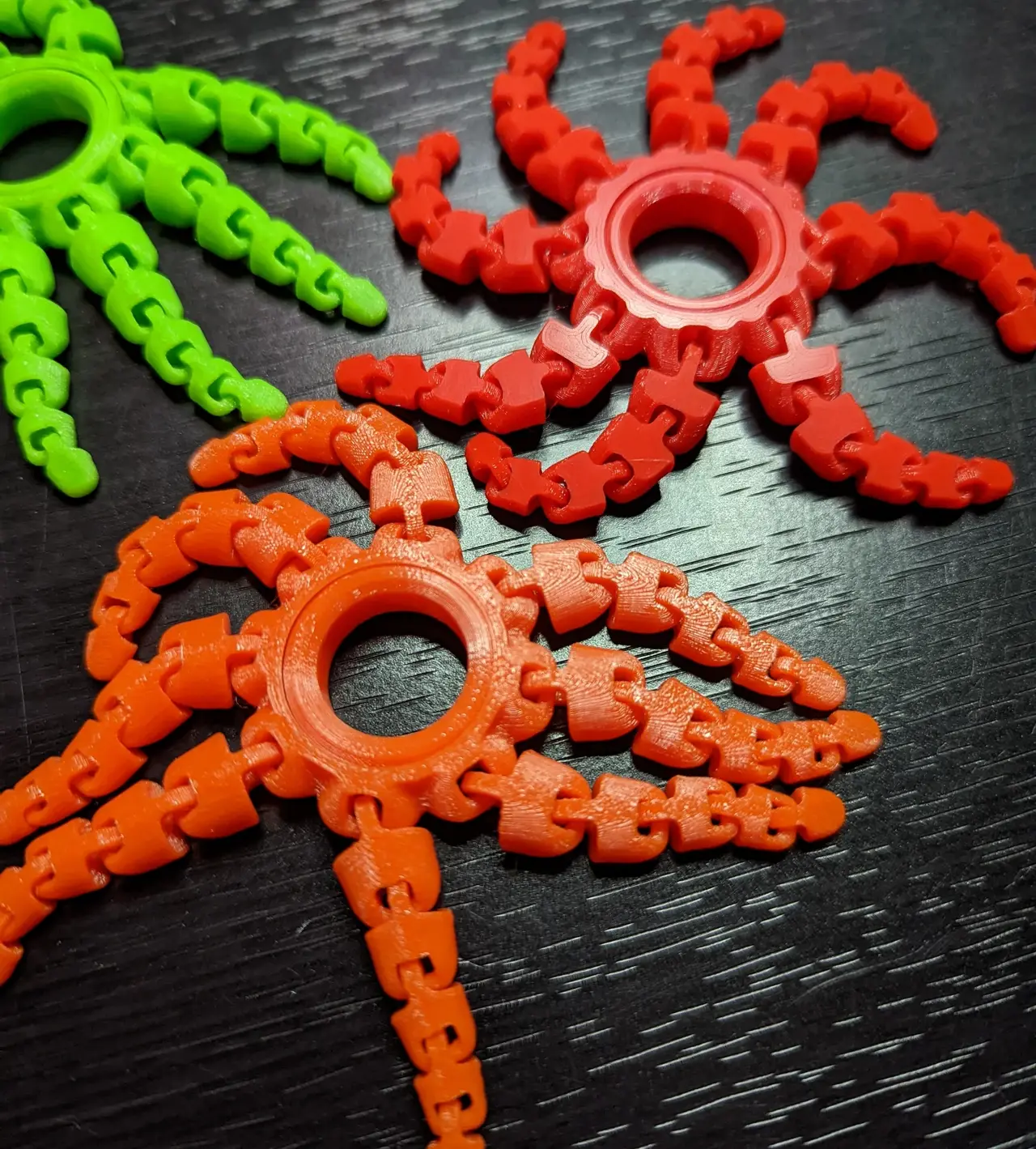 Fidget Octopus Ring — modelo 3D