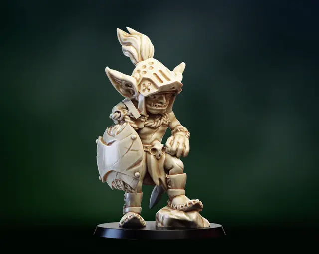 goblin warrior knight. Part of set — modelo 3D