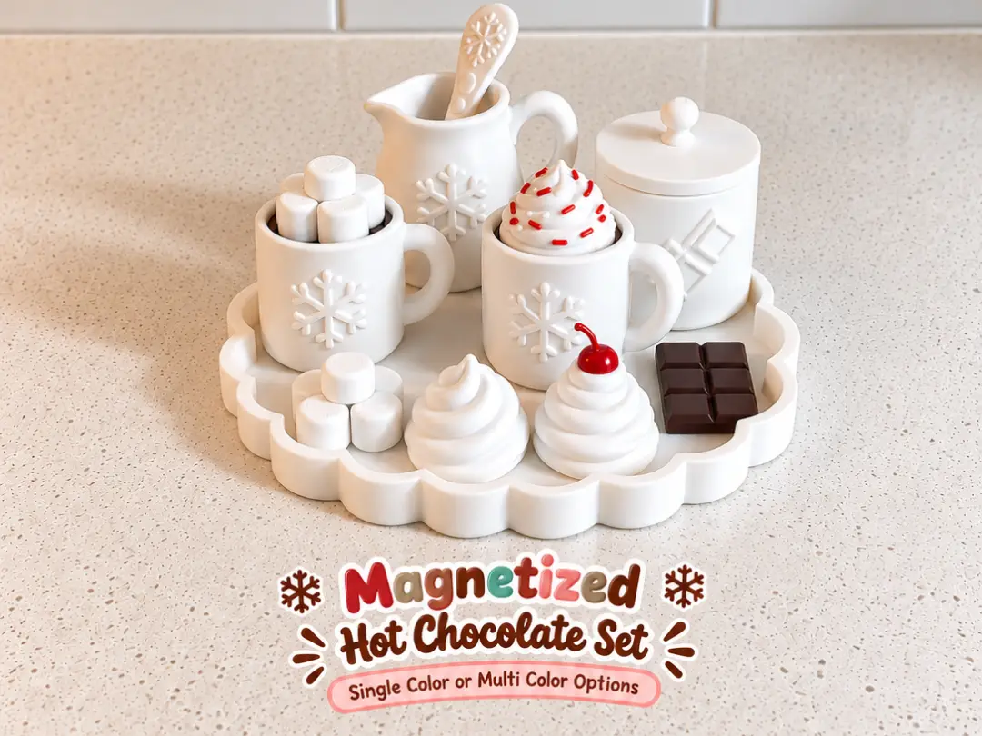 Hot Chocolate Bar|Magnetic Pretend Play Set — modelo 3D