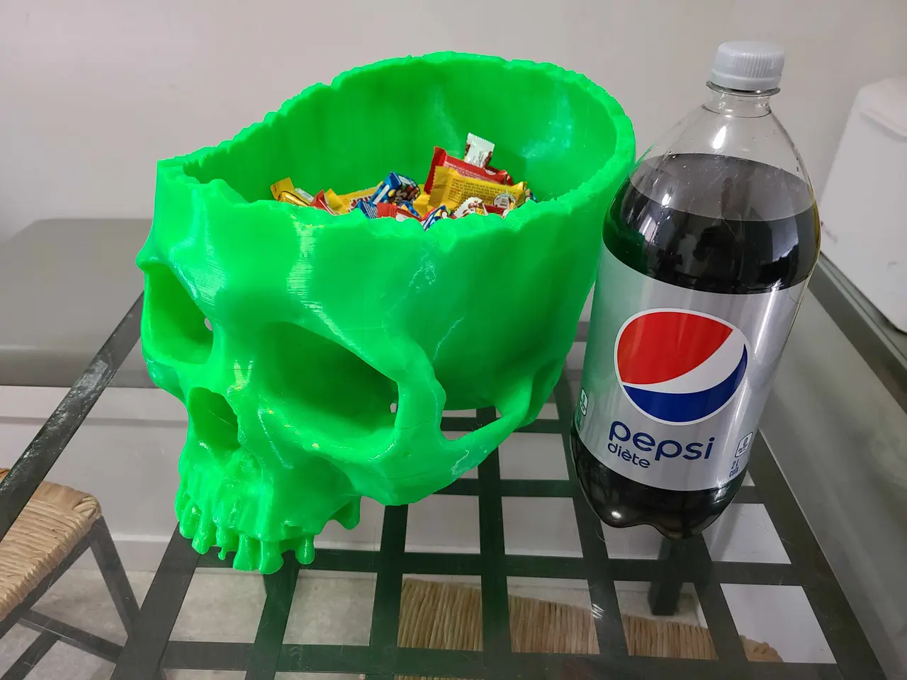 Halloween Skull Bowl No Supports — modelo 3D