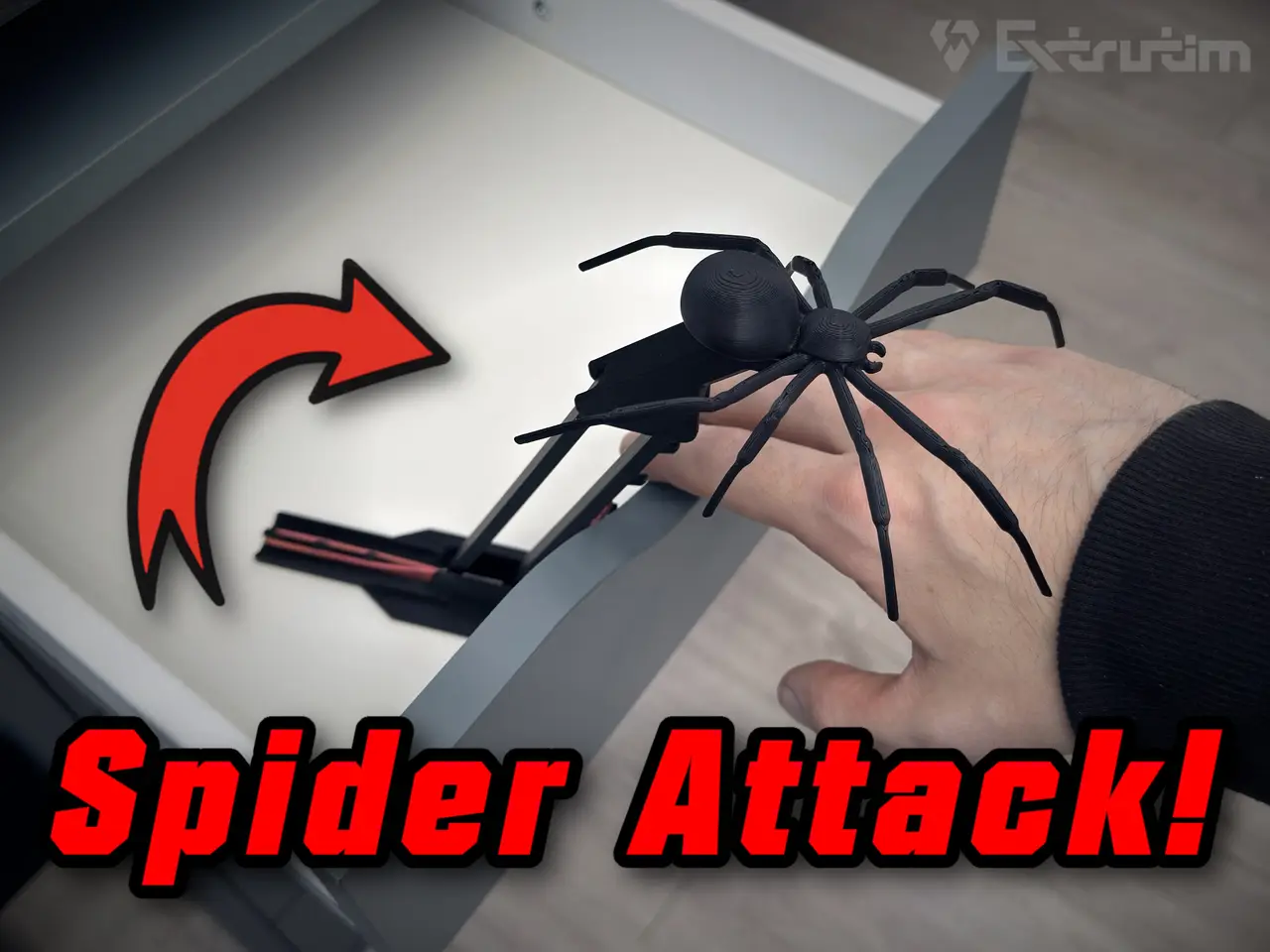 Jumping Spider | Halloween Drawer Prank — modelo 3D