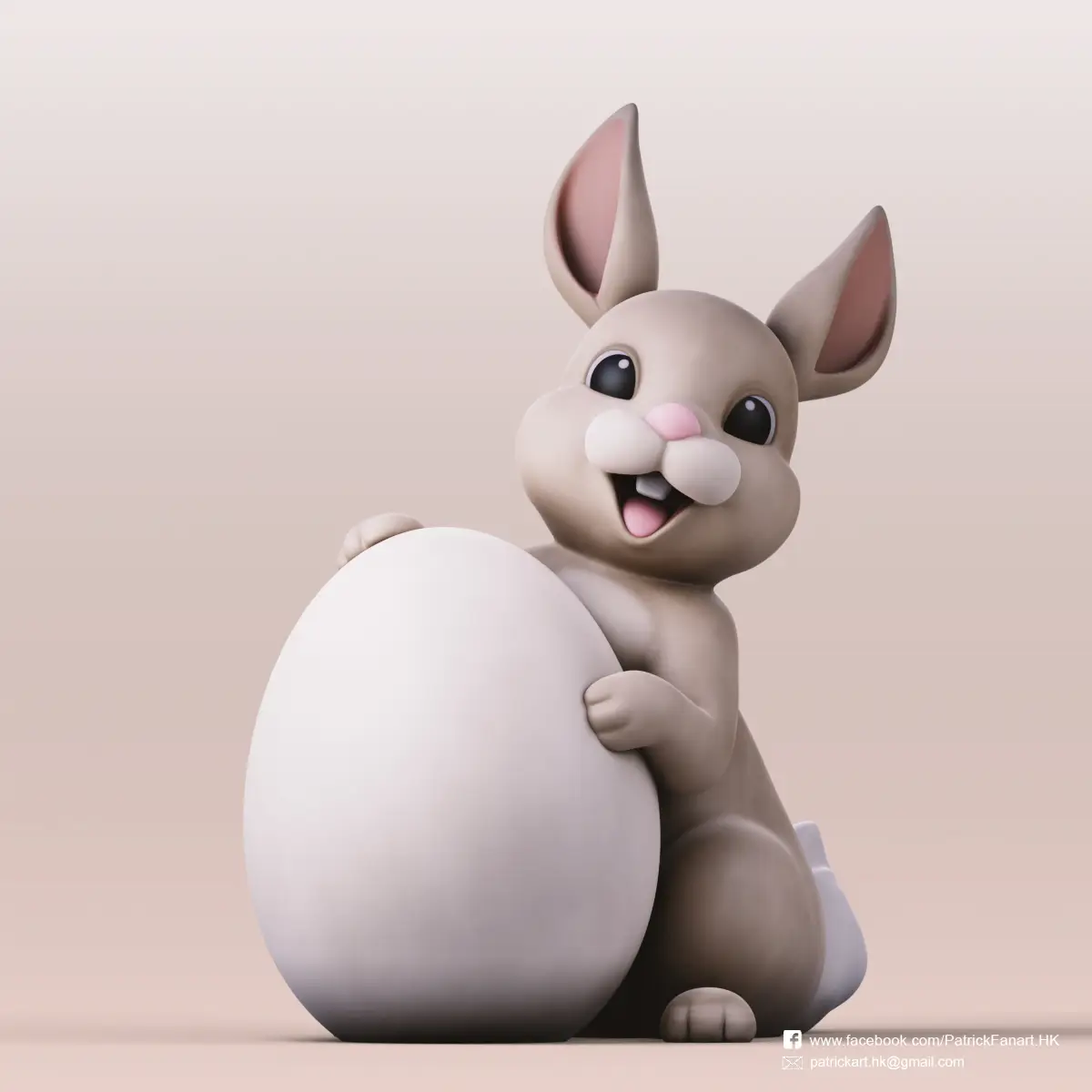 Easter bunny — modelo 3D