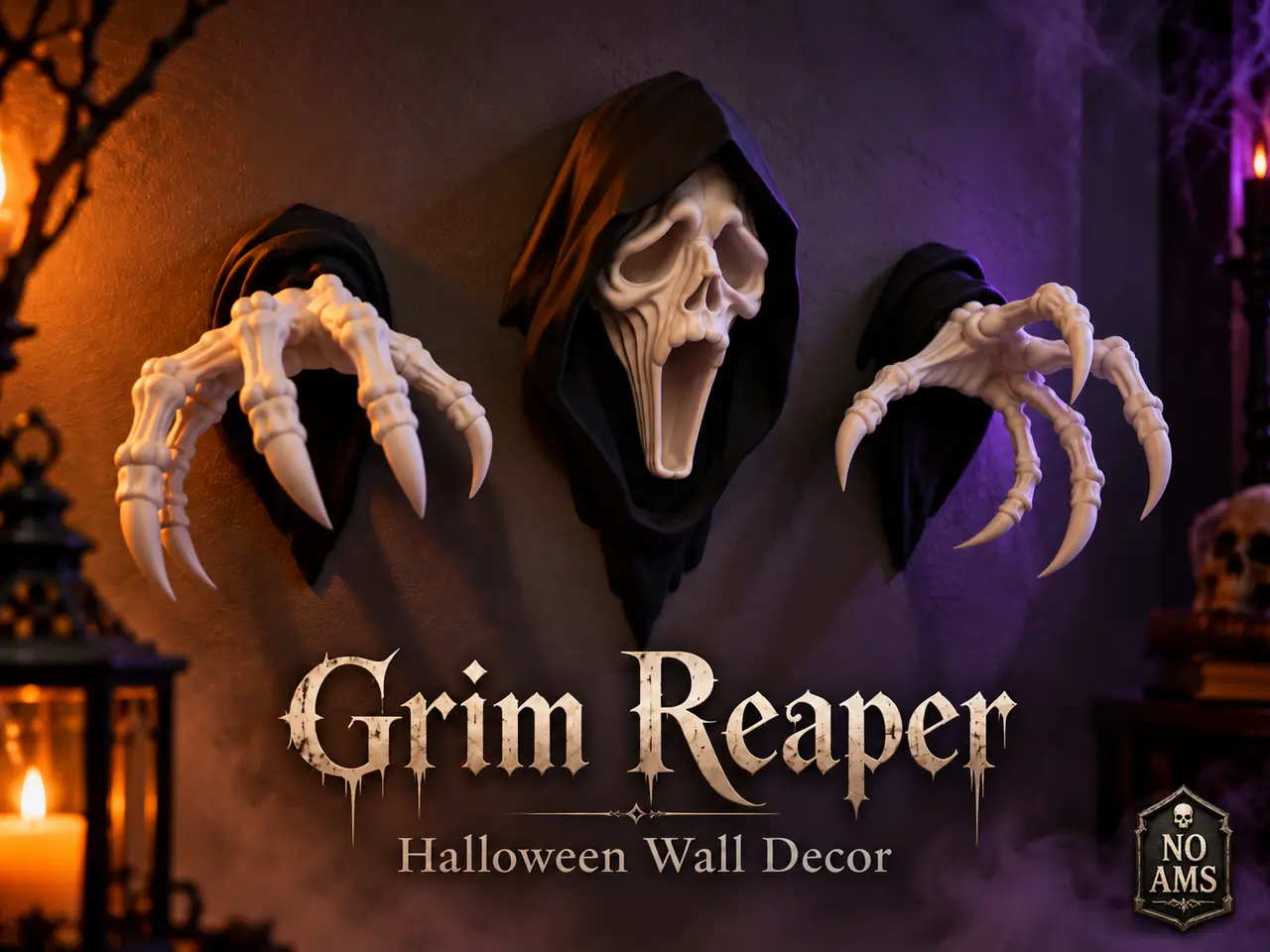 Grim Reaper – Halloween Wall Decor — modelo 3D
