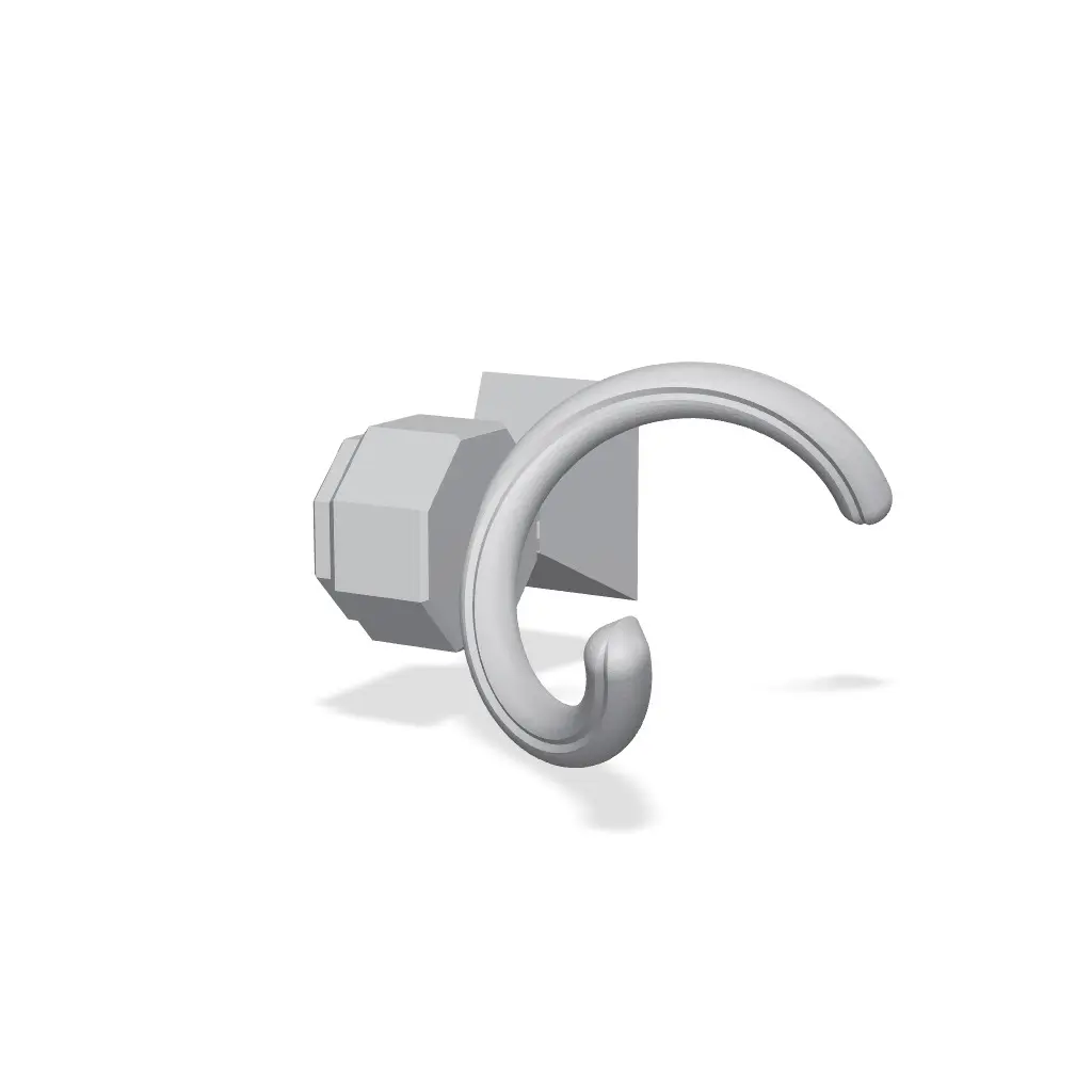 Multiboard Stem Spiral Clip (Bolt-Locked) — modelo 3D