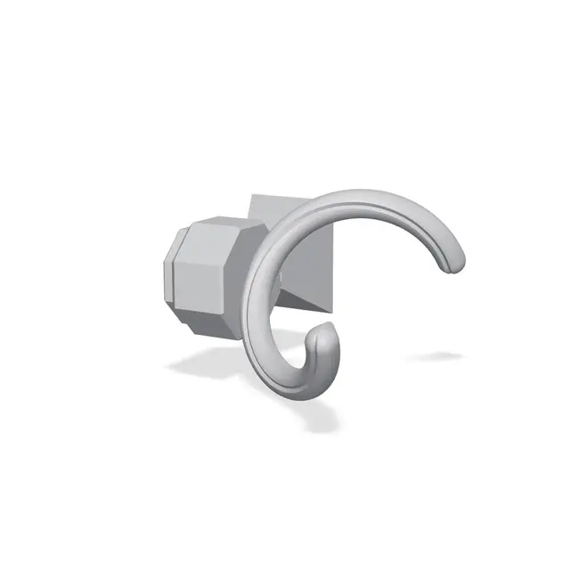 Multiboard Stem Spiral Clip (Bolt-Locked) — modelo 3D