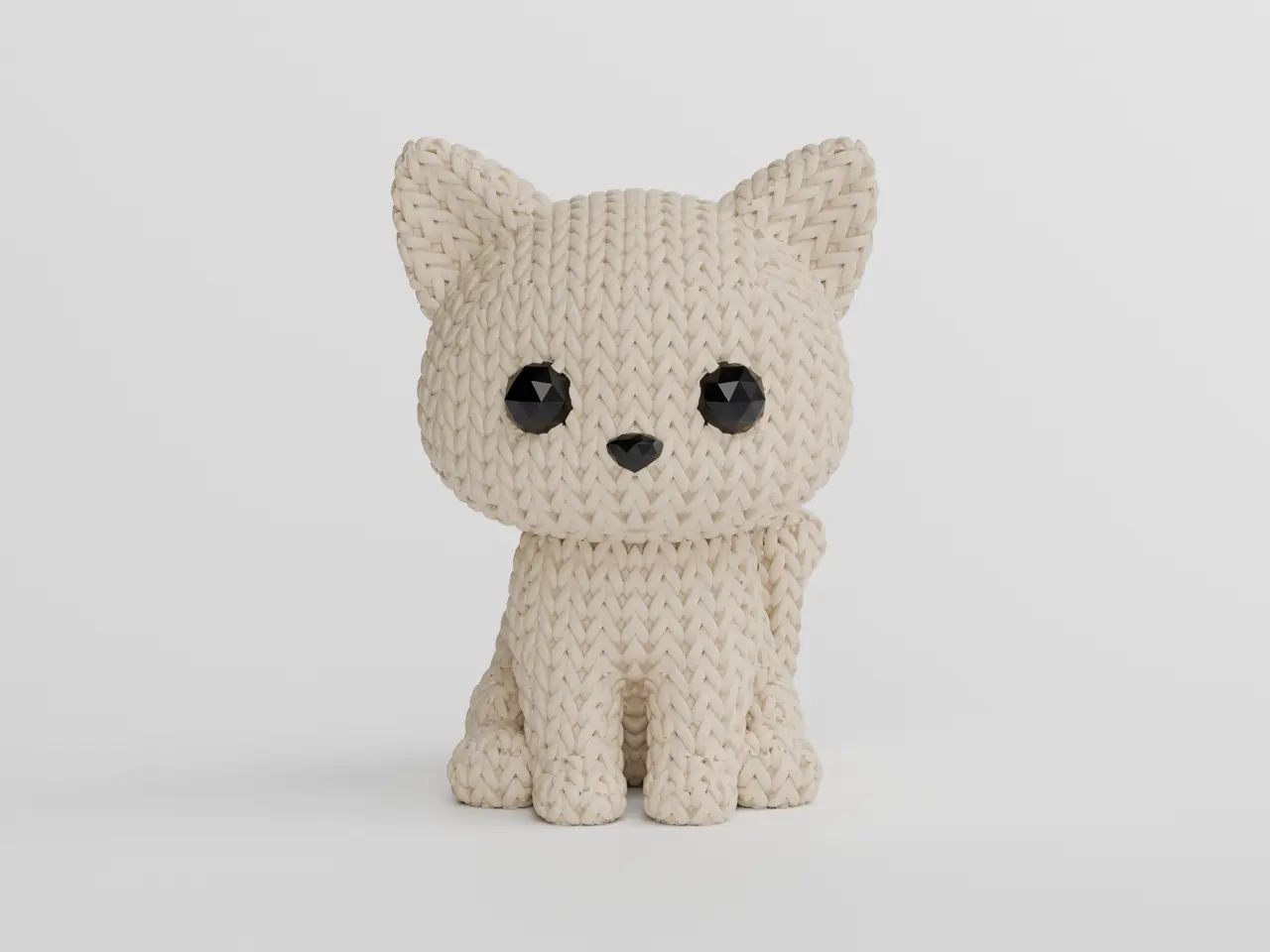 Knitted Cat — modelo 3D