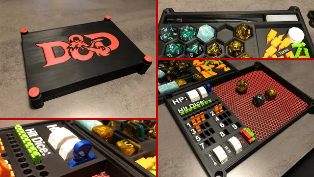DnD Dice Box / Tracker — modelo 3D