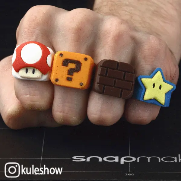 Mario Rings 🍄❔🧱🌟 — modelo 3D