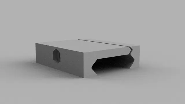 RIS/Picatinny mount (metric parts, airsoft) — modelo 3D