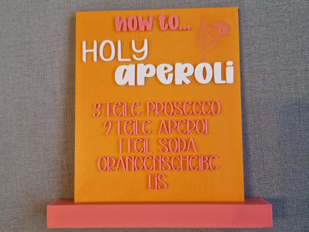 Aperol Bar Schild — modelo 3D