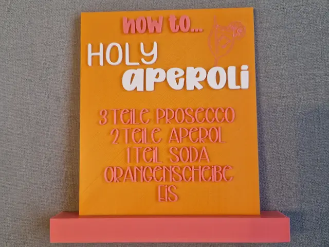 Aperol Bar Schild — modelo 3D