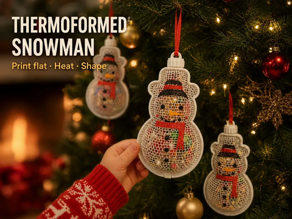 Thermoformed Snowman — modelo 3D