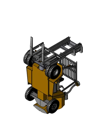 Forklift truck .STEP — modelo 3D