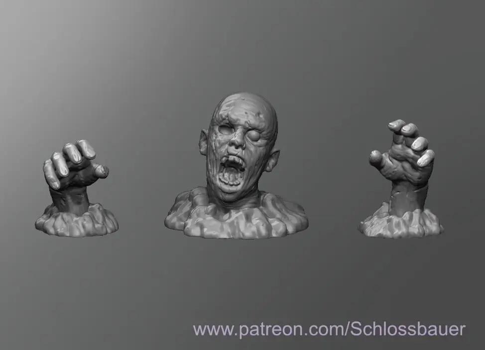 Grave Zombie — modelo 3D
