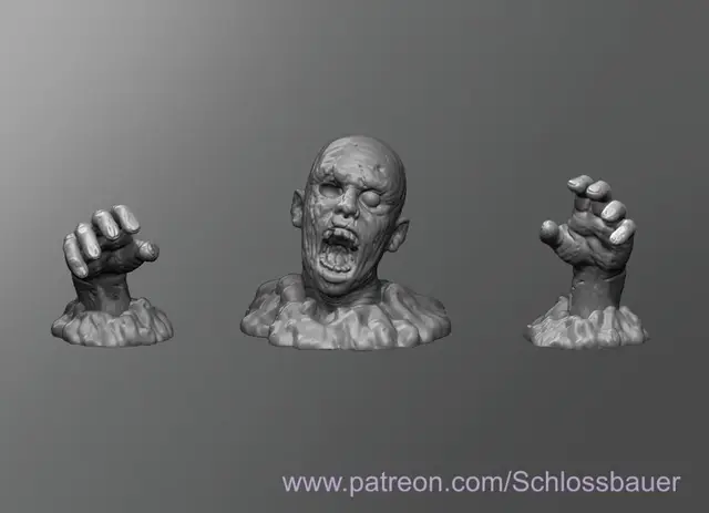 Grave Zombie — modelo 3D