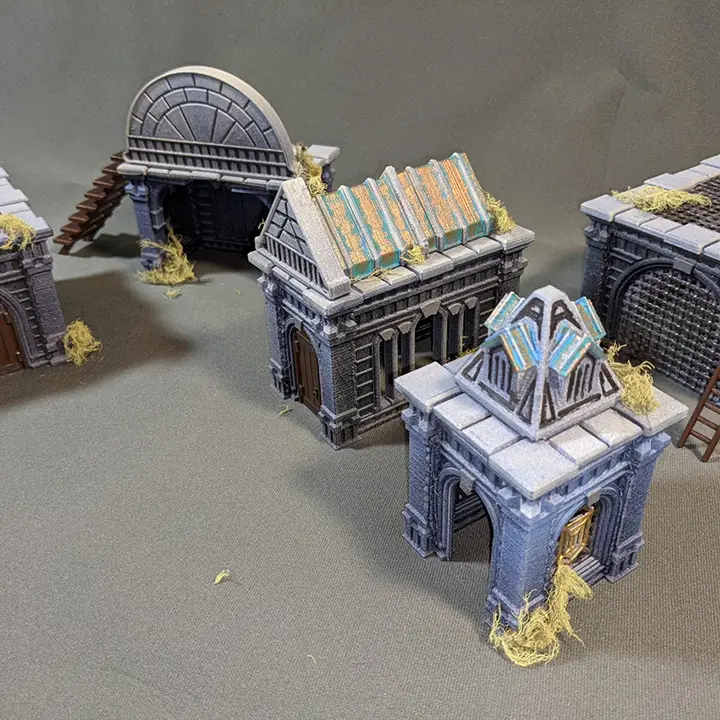 Crypts - Fantasy Ruins - Modular Building Set - Gaming Terrain — modelo 3D