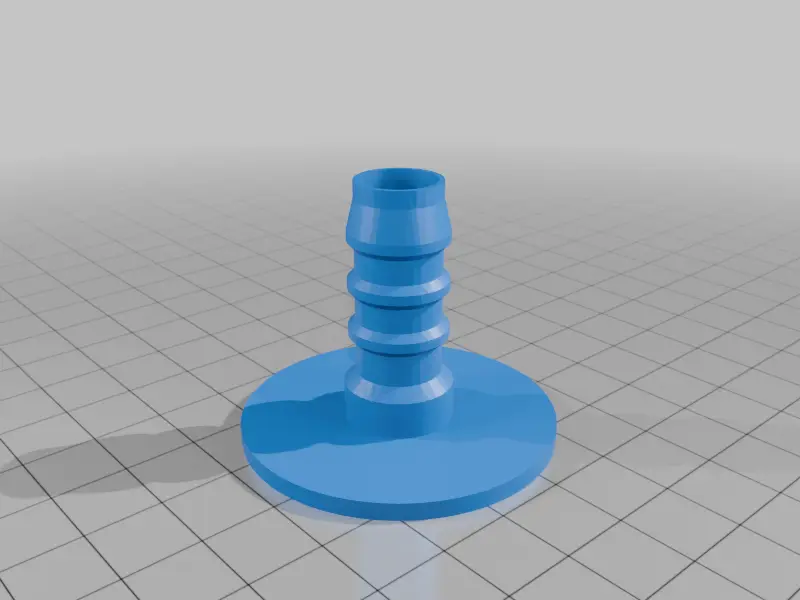 45mm to 1/2" hose barb for UV sterilizer output/input — modelo 3D