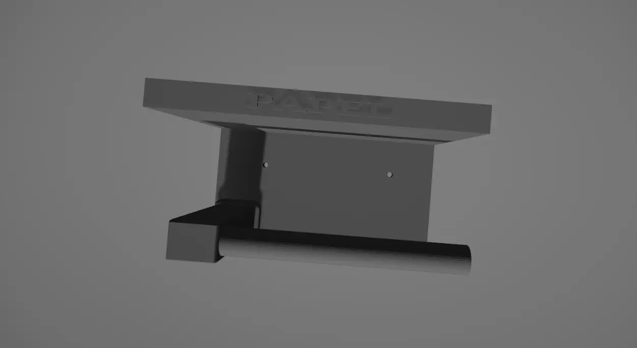 Soporte papel de baño — modelo 3D