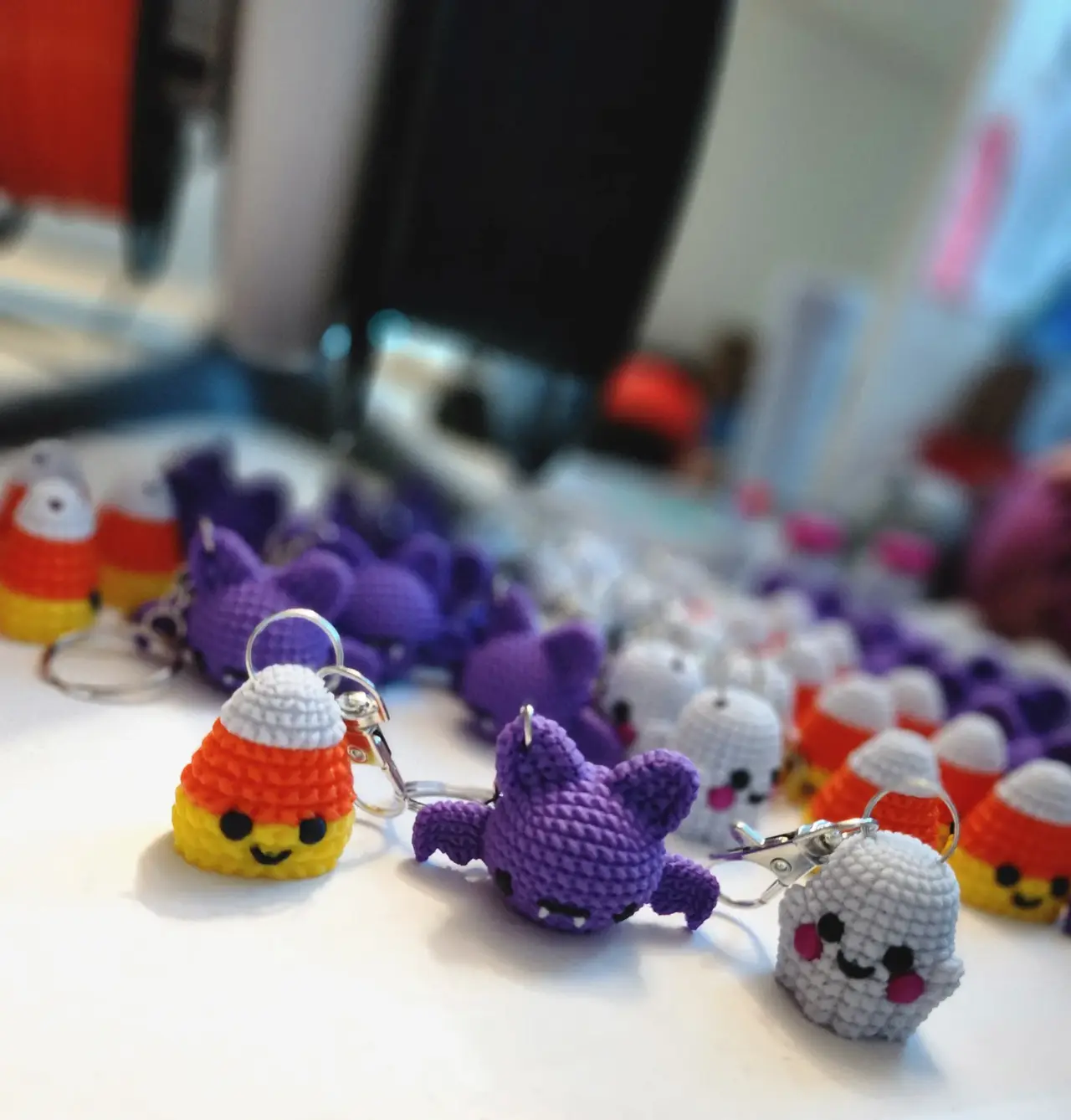 knitted halloween keychains — modelo 3D