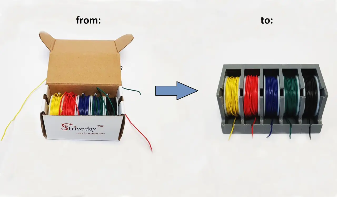 Modular Wire Spool Holder — modelo 3D