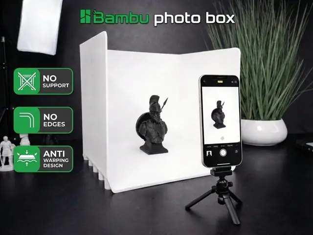 Seamless Photo Box Booth Studio Perfect Background — modelo 3D