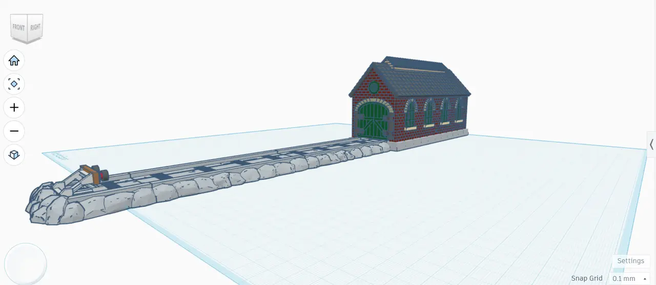 ERTL Styled Engine Shed — modelo 3D