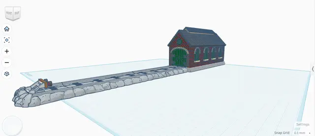 ERTL Styled Engine Shed — modelo 3D