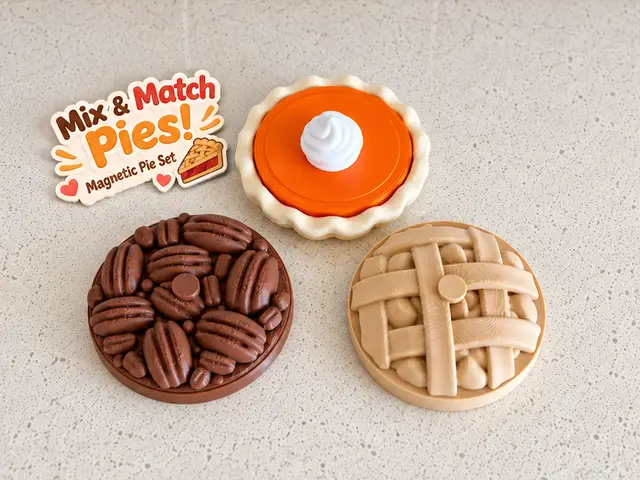 Magnetic Interchangeable Pie Set | Pretend Play — modelo 3D