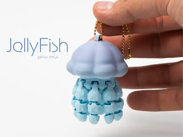 Sea jellyfish – Articulated & Keychain — modelo 3D