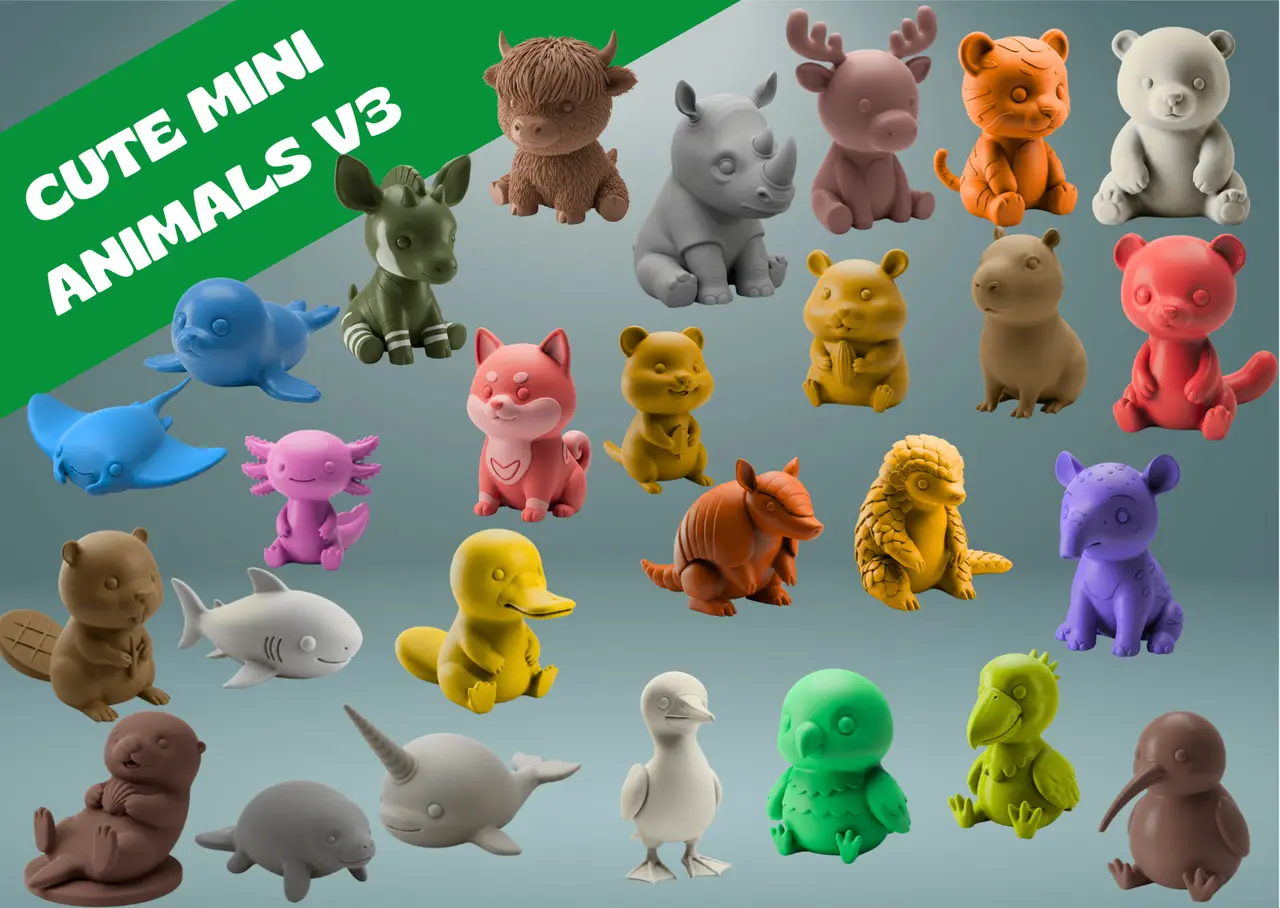 Cute Mini Animals Edition 3 — modelo 3D