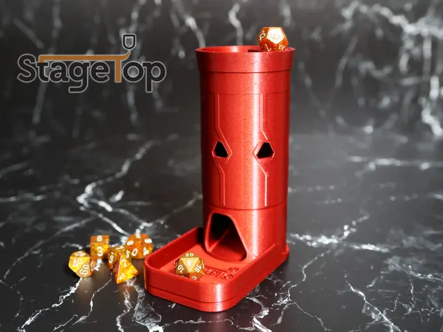 StageTop Dice Tower — modelo 3D