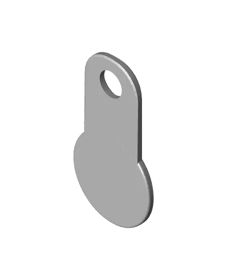 Shopping Card Chip Keychain - Shopping Token Coin - 10 Variations — modelo 3D
