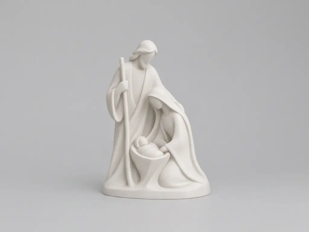 Modern Minimalist Nativity Scene — modelo 3D