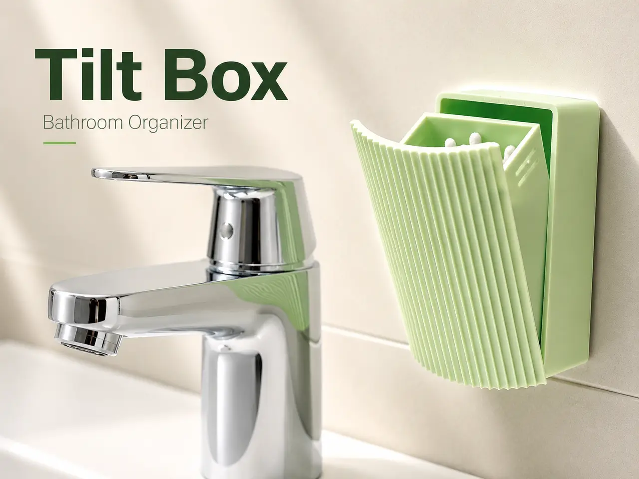Tilt Box Bathroom Organizer — modelo 3D