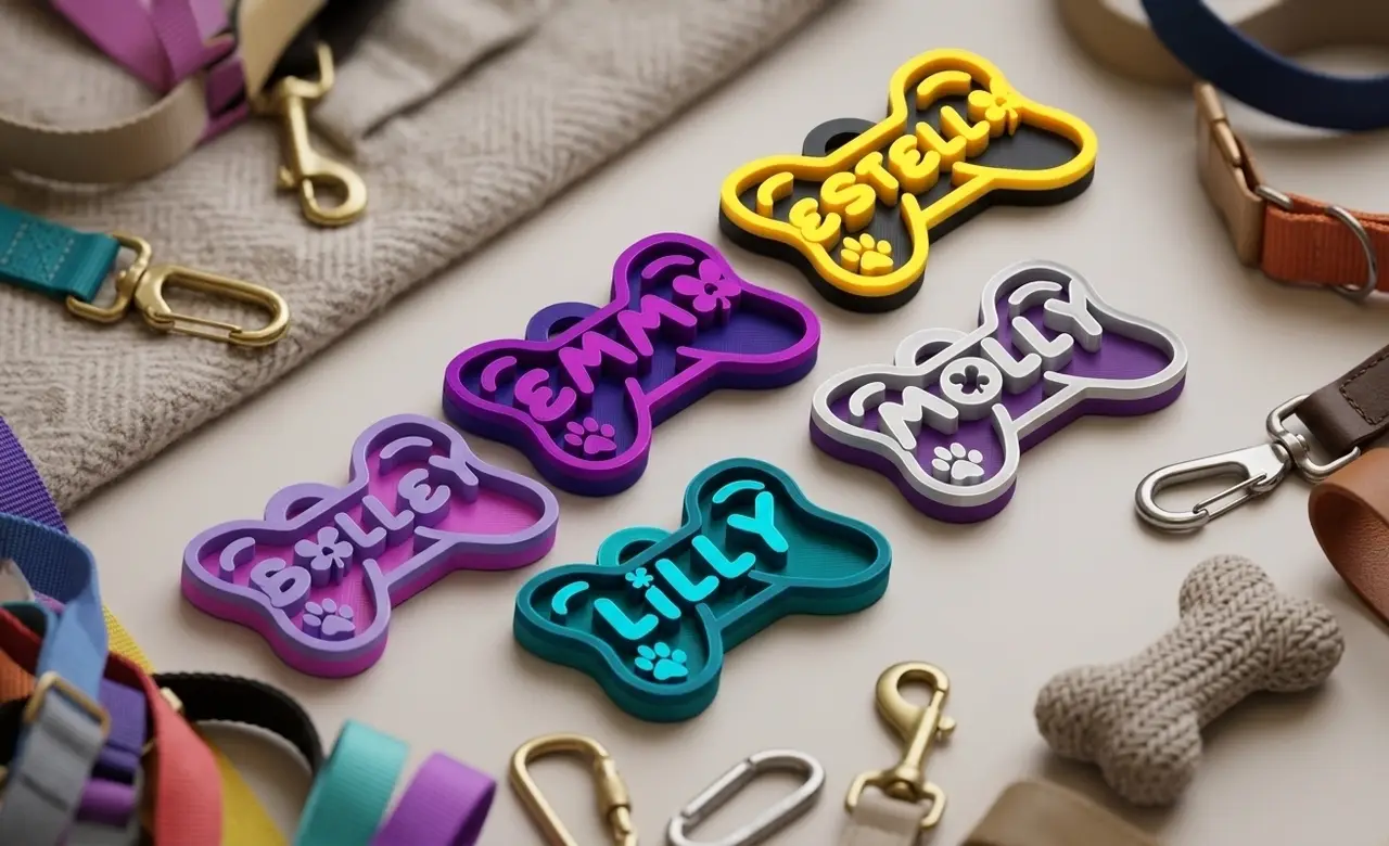 Pet Tag Set-10 — modelo 3D
