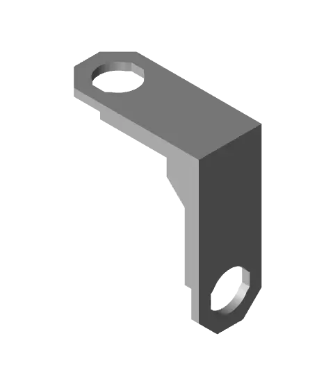 Type 2, Mid Thread Holes, 2x2 Outside Bracket — modelo 3D