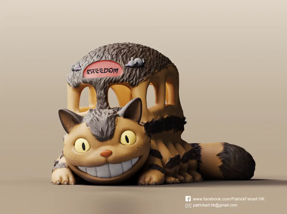 Catbus(My Neighbor Totoro) — modelo 3D