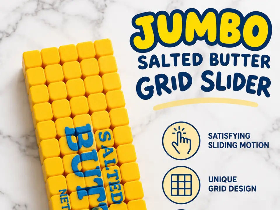 Jumbo Salted Butter Grid Slider — modelo 3D