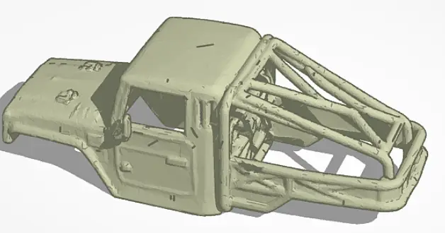 IR40-24 Half truck rc crawler body — modelo 3D