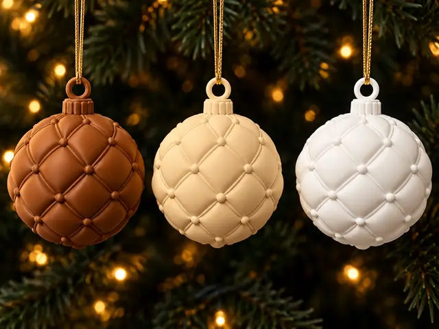 Quilted Elegance Christmas Baubles — modelo 3D